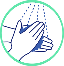 gestes barrières Animask se laver les mains très régulièrement
